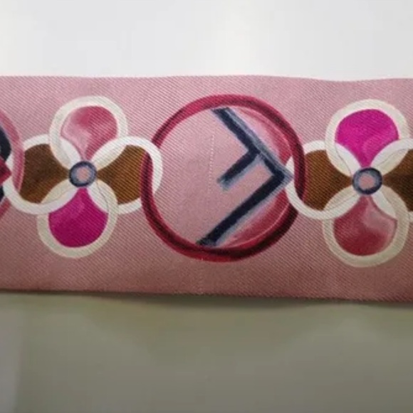 Fendi Pink Silk Scarf - Picture 4 of 5